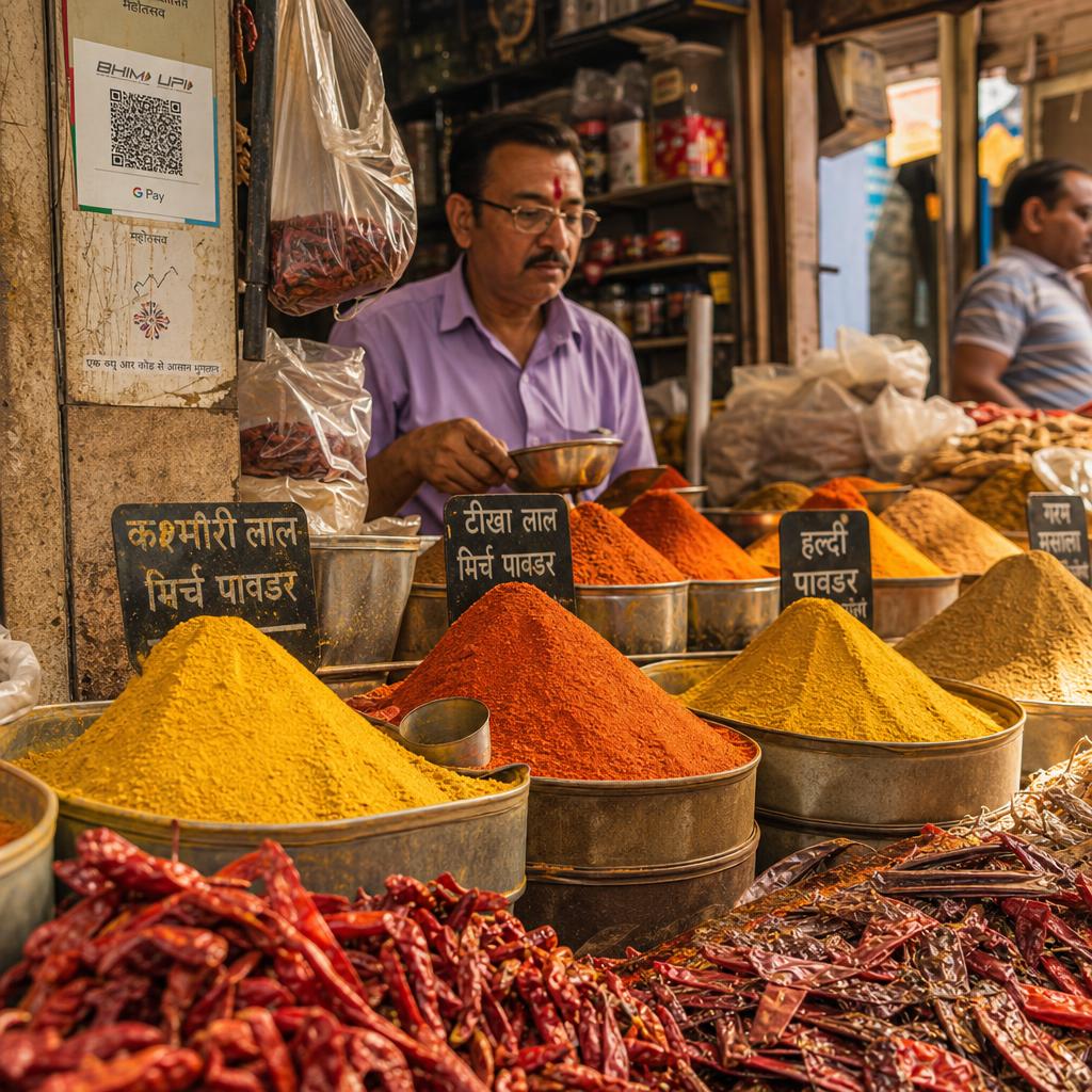 Indian spice market